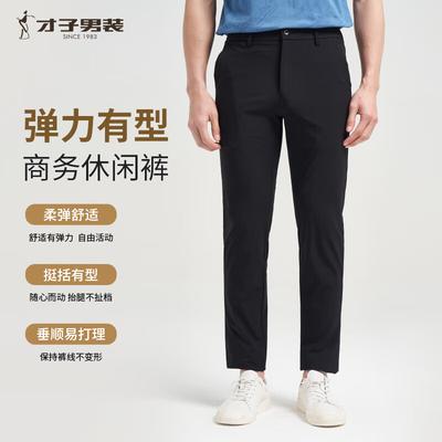 Men's Business Casual Stretch Straight Fit Pants