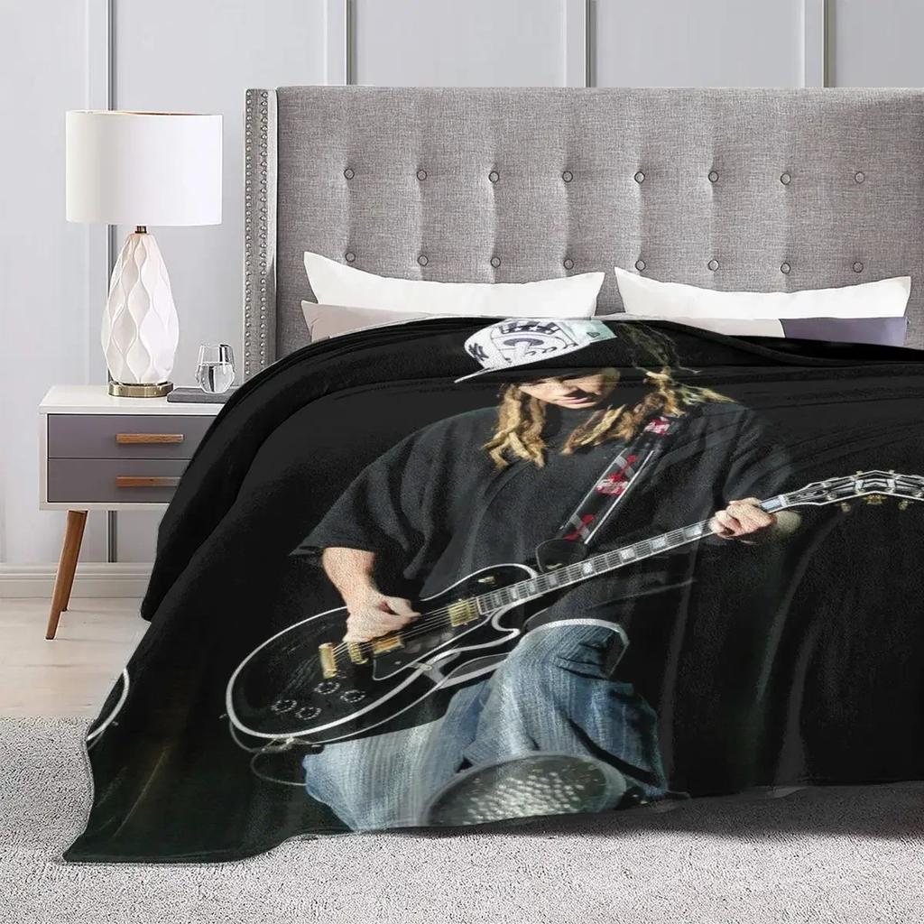 Tom Kaulitz Flanelldecken Qualität Super Weich Songwriter Gitarre Wurfdecke Herbst Reisen Sofa Sessel Druck Tagesdecke