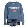 Women's Fashionable Casual Round Neck Loose Printed Long Sleeved Sweatshirt