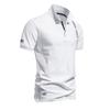 Men’s Polo Shirts Cotton Short Sleeves Lapel Collar Embroidery Casual T-shirts Daily Comfy Menswear Summer Slim Fit Tops