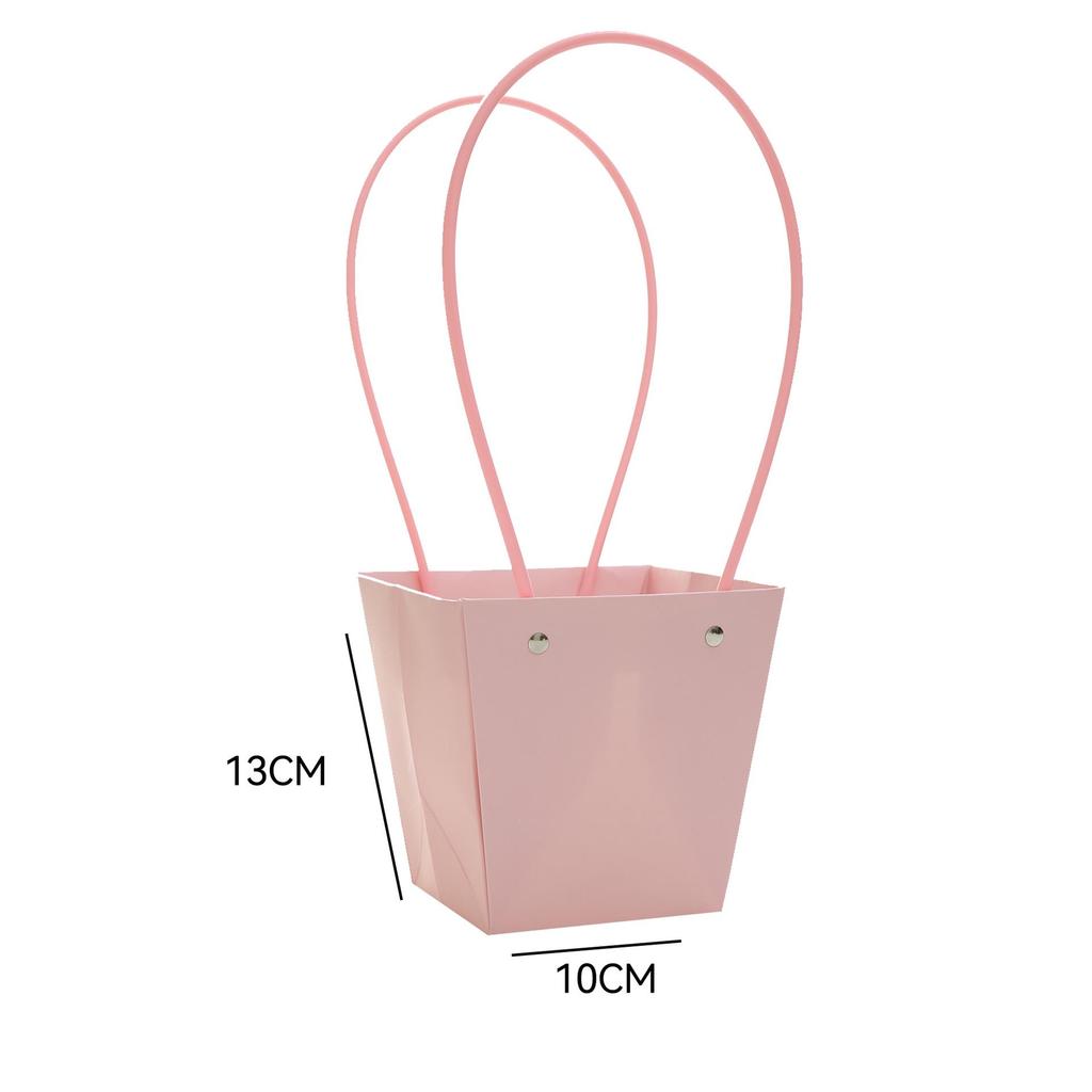 Macaron Flower Arrangement Tote - DIY Waterproof Paper Bag for Bouquets and Gift Packaging