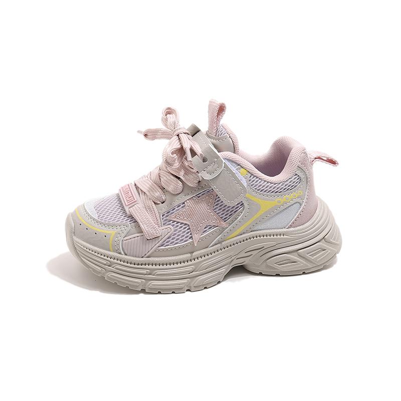 

new men s and women s shoes, children s sports shoes, lightweight mesh surface, big children s running basketball shoes 26 рожевий
