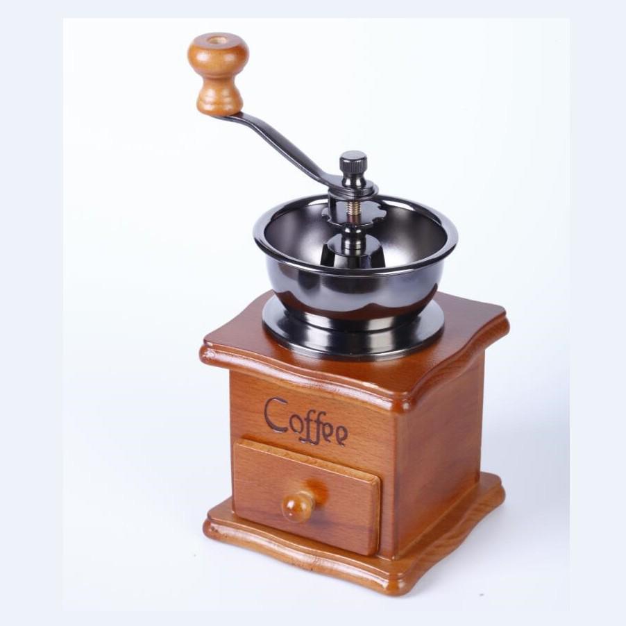 

Компактна ручна дерев яна кавомолка - Маленький млинок з ручкою для кавових зерен Picture Color