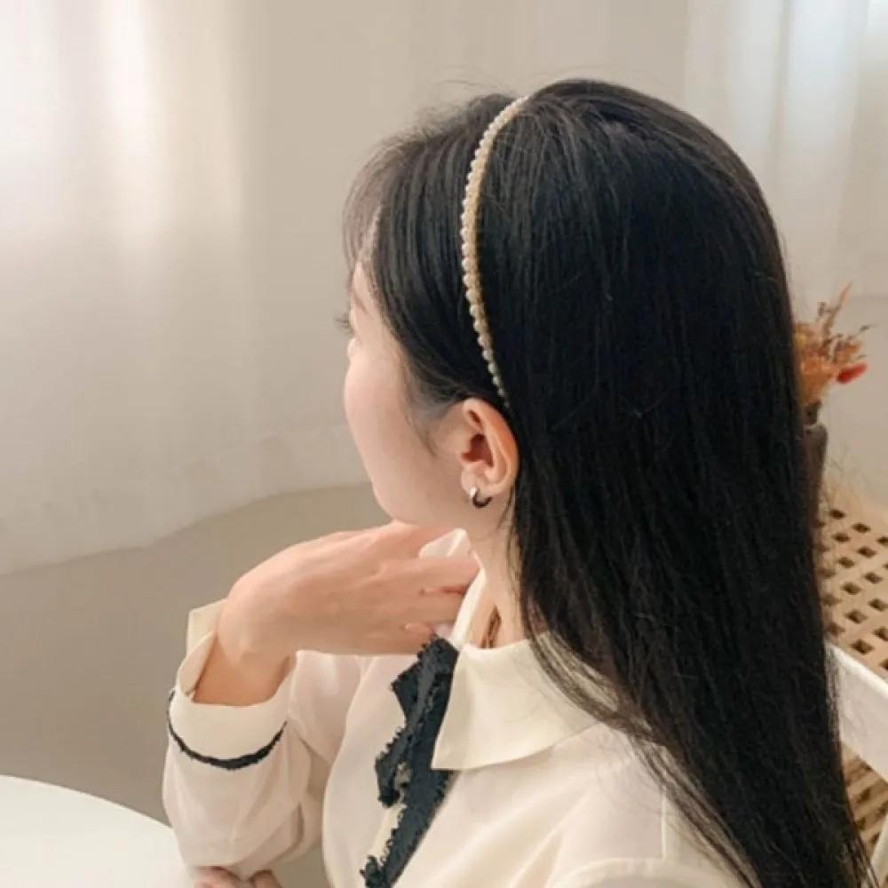 ggd Basic Single Line Pearl Hair Band Headband Volume Headband Hairband Headband Hair Headband