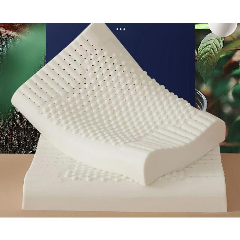 Natural Latex Cervical Pillow for Adults & Students - Orthopedic Neck Pain Relief Pillow Healthy Sleep Gift for Kids & Family