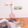 Non-trace Sticky Hook Non-punch Cutting Board Shelf Cute Double Rows Hooks Kitchen