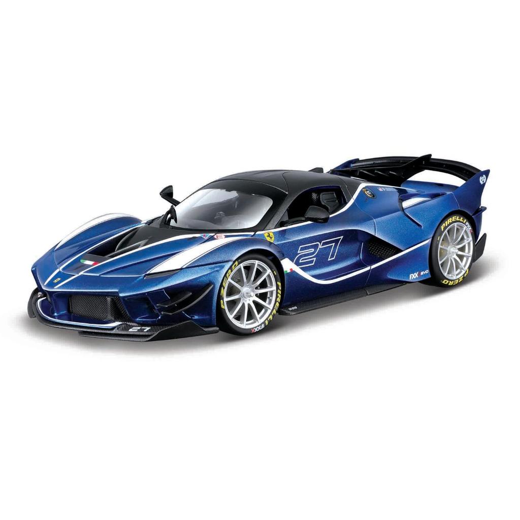 Bburago 1/18 Scale Ferrari FXX K EVO Blue / Diecast Model Car 18-16012 (#27)