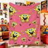 S-Sponge-Bobs Anime Blanket Sofa Blankets and Blankets for Decorative Sofa Bedspread on the Bed Home Decoration Bedspreads Throw
