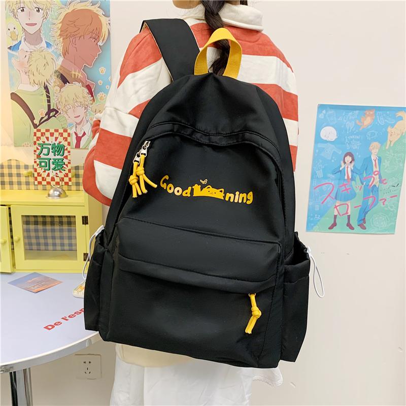 Junior School Sstudent Schoolbag Women Campus Backpack Print Large Capacity Backpack
