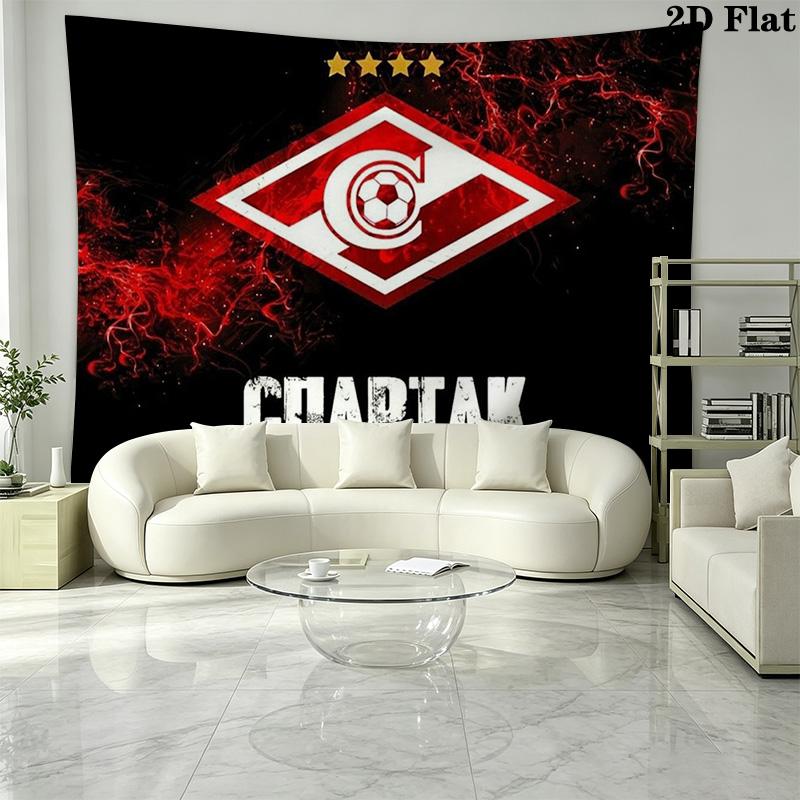 FC Spartak Moscow Wall Tapestry Aesthetic Wall Hanging Printed Fabric Blanket Decorative Tapestries for Bedroom Living Room Home Decor