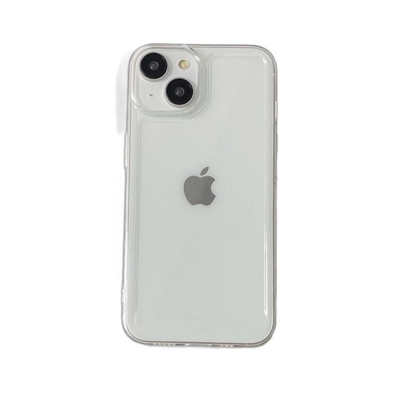 Space Shell Suitable for Apple 15promax 14 Large Hole Transparent Shell Simple Iphone13 Anti Fall Mobile Phone Case 16