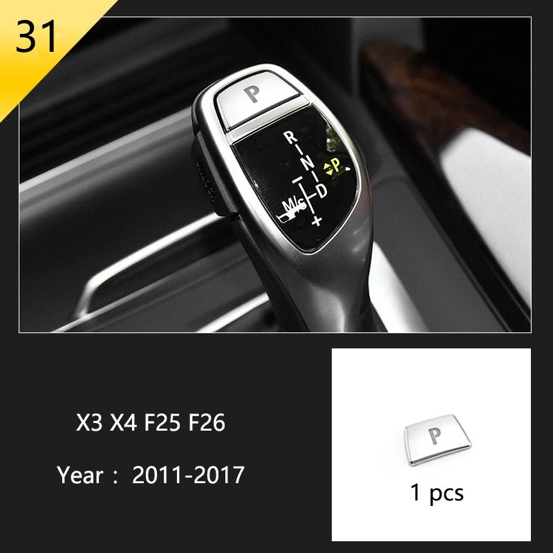 BBJS7 Accessories for BMW X3 X4 F25 F26 Car Inner Gearshift Air Conditioning CD Panel Door Armrest Cover Trim Decorative Car Stickers