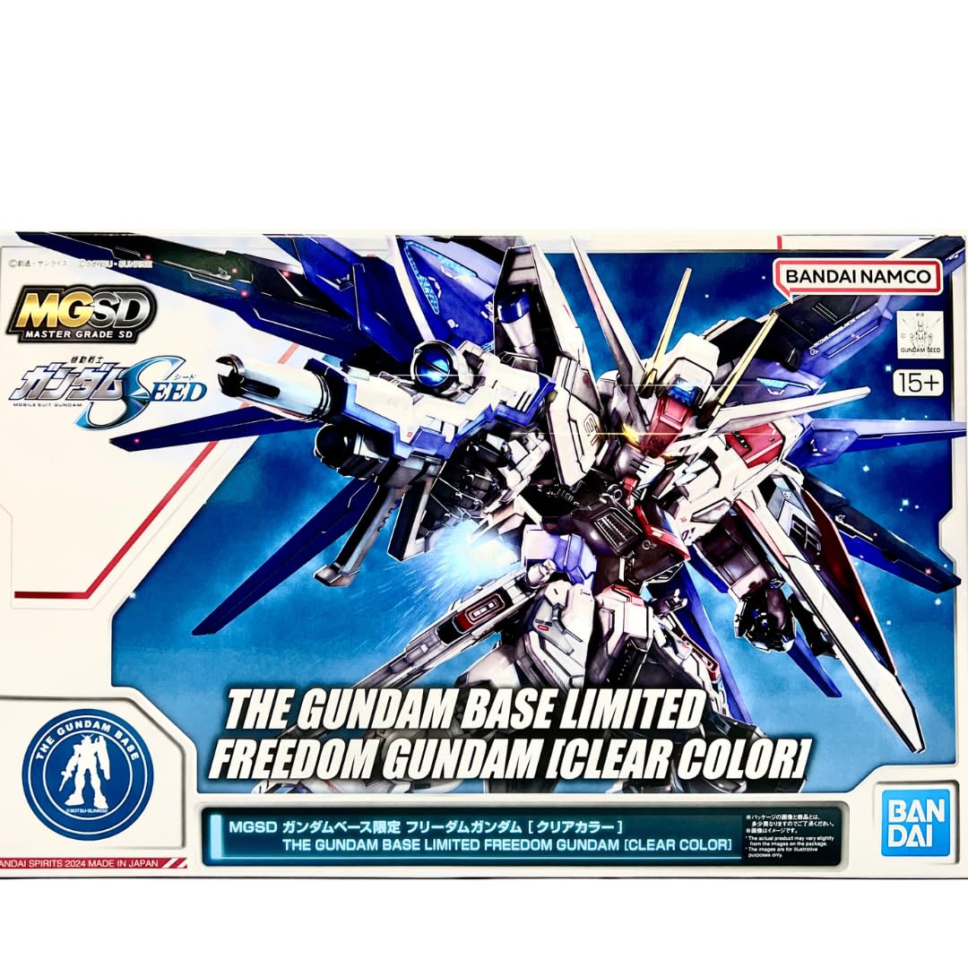 

MGSD Gundam Base Exclusive Freedom Gundam [Clear Color] Mobile Suit Gundam SEED Freedom Gundam Pre-Colored Plastic Model