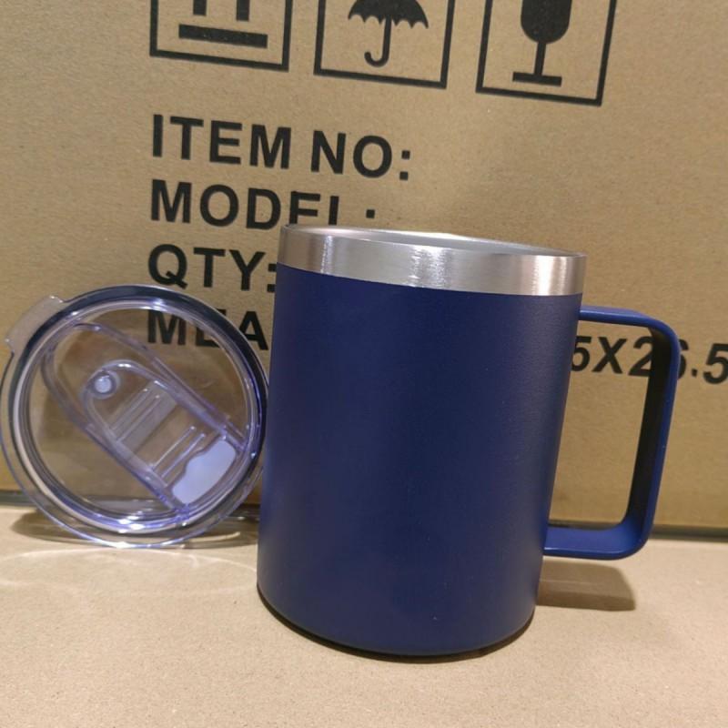 12oz Stainless Steel Vacuum Insulated Travel Mug With Handle Leakproof Coffee Cup Office Home Outdoor Use