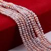 1String, Natural Freshwater Rondelle Pearl, 5-6mm White Loose Spacer Beads for Jewelry Making DIY Holiday Gift, Women's Crafts, 36cm