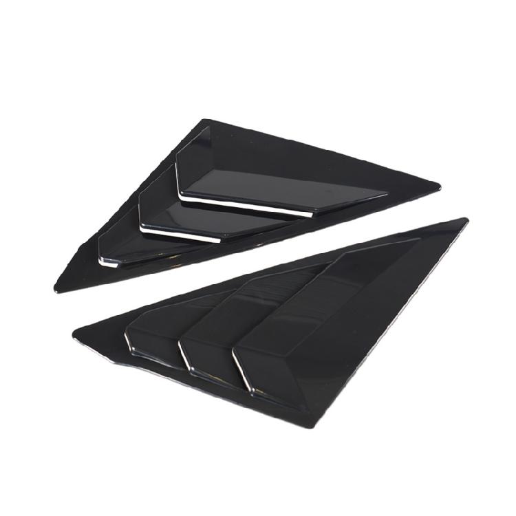 Weather Resistant ABS Automotive Louvers Rear Window Side Vent Shutter Louver Cover Trim Car Accessories