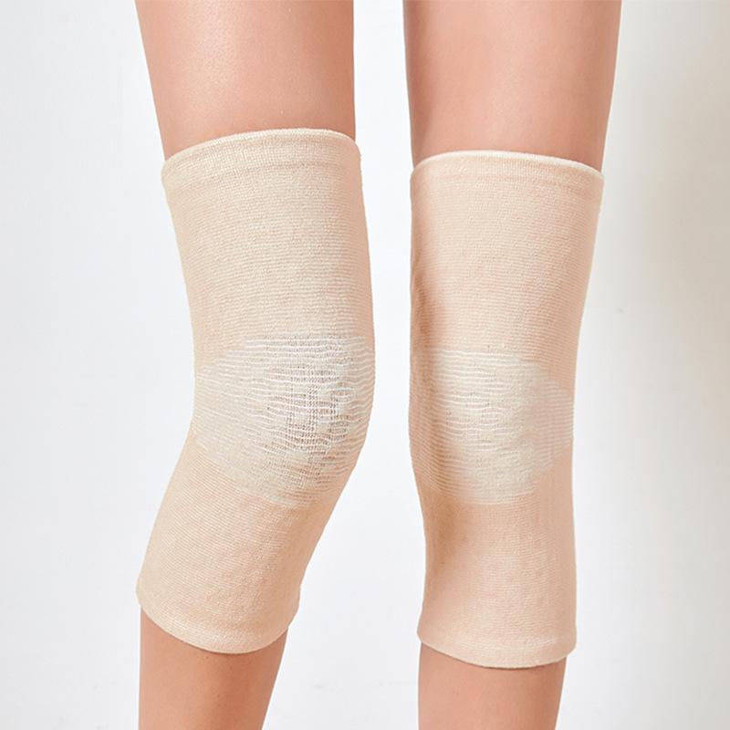 Spring Sports Warm Knee Pads Four-sided Elastic Lattice Foam Knee Leg Covers Middle-aged and Elderly Joints Cold Protection Knee