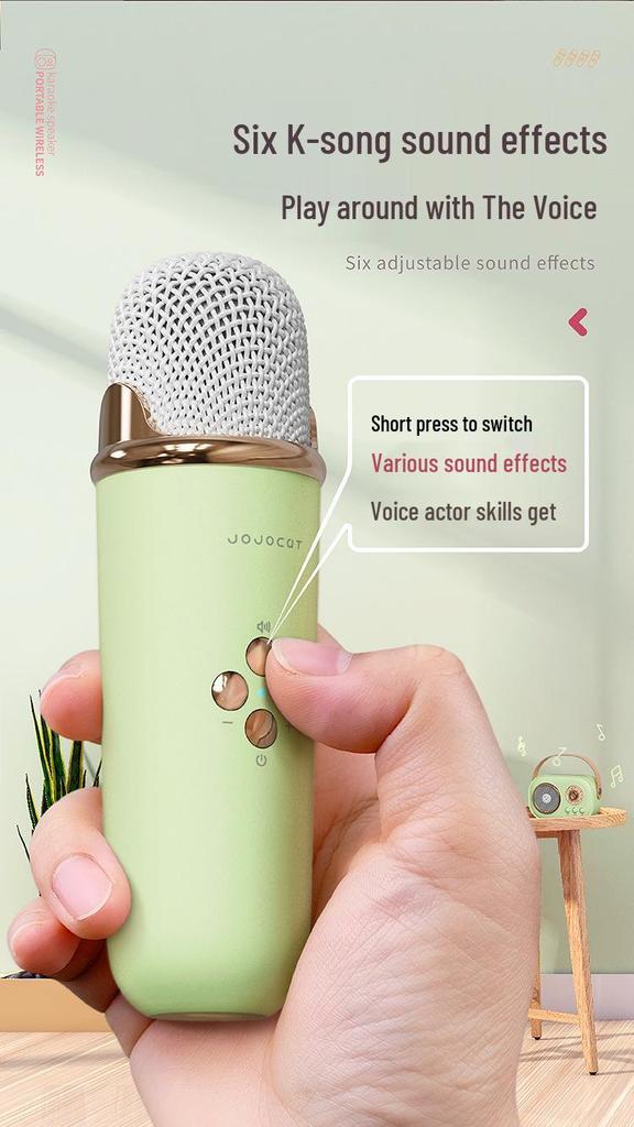 Children's Wireless Bluetooth Karaoke & Education Microphone Speaker
