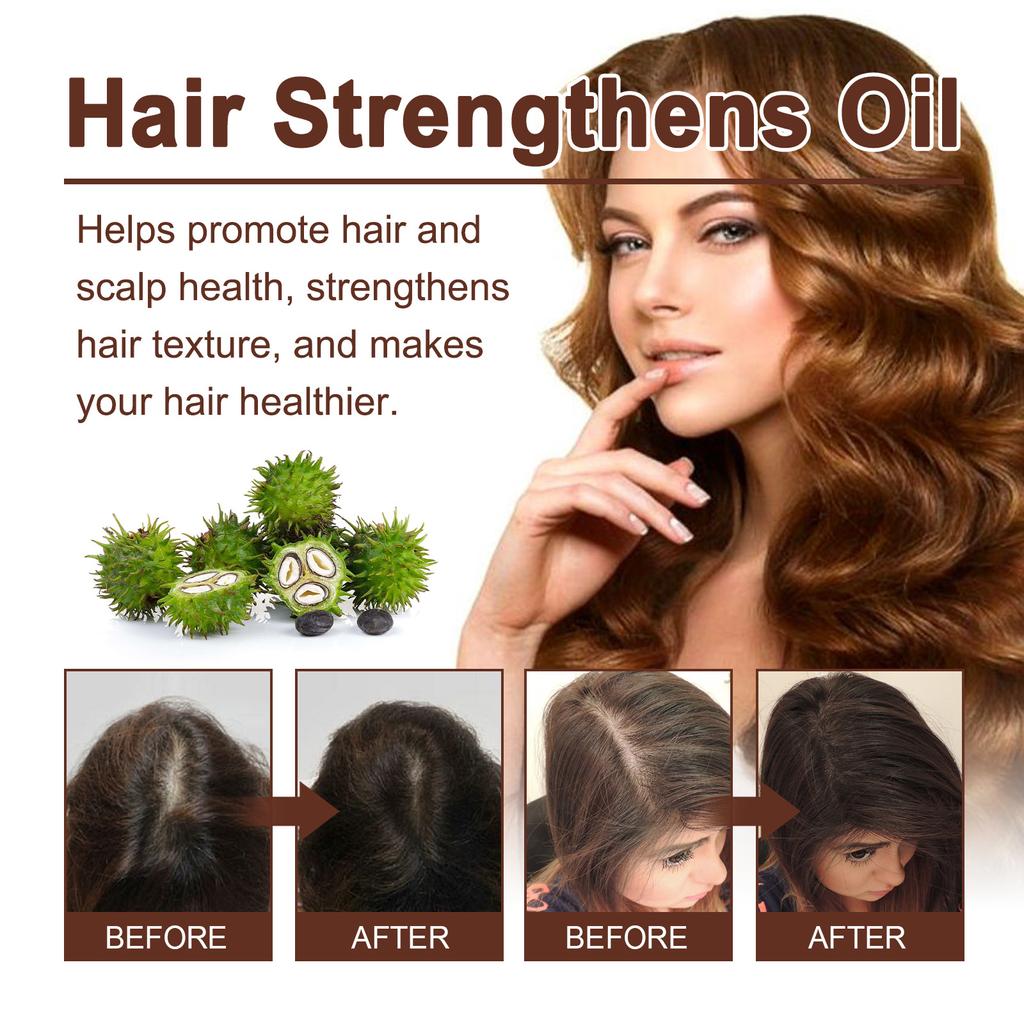 Huile essentielle de ricin pour cheveux denses Répare les cheveux abîmés Nourrit le cuir chevelu Cheveux épais Prévient la chute des cheveux Essence