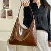 Wine Red Hobo Bag korean Style Tote Bag Trendy Underarm Bag  Outdoor