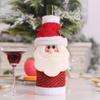 Cheerful Claus Santa Wine Bottle Sleeve Crafted From Durable Polyester Material
