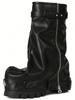 Doratasia Fashion Women Fold Over Boots Chunky High Heels Mid Calf Platform Punk Gothic Fashion Metallic Motorcycle Shoes Woman