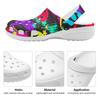 Printed Breathable EVA Clogs Unisex Lightweight Slip On Garden Shoes Beach Pool Home Bathroom Summer Sandals Lightweight Wear