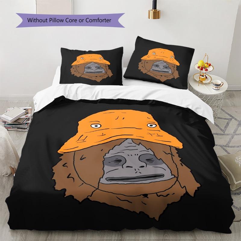 The Big Lez Show There Is Still Time 3 Pieces Bedding Set, Sasquatch Campfire Duvet Cover with Pillowcases