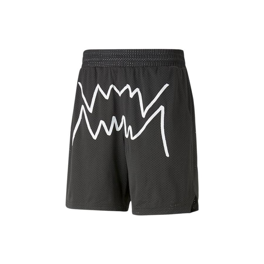 PUMA Jaws Core Basketball Shorts  Black White  Men s 539573-01 M