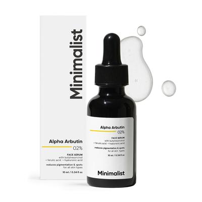 Donkere Plekken Verwijderend Serum 2% Alfa-Arbutine Voor Hyperpigmentatie, Vlekjes, Acné Littekens & Zonnebrand, Niet-Comedogeen, Geurvrij, 10 ml