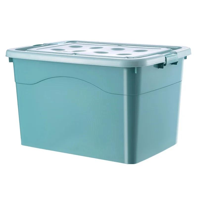Extra Large Plastic Storage Box Heavy-Duty Reinforced Moving Organizer for Home Clothes, Durable Storage Container