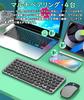 Keyboard and Mouse Set with Bluetooth and USB Rechargeable Keyboard with US for and Android Multi-Pairing, 4-Device Connections, Wireless, Tenkeyless,