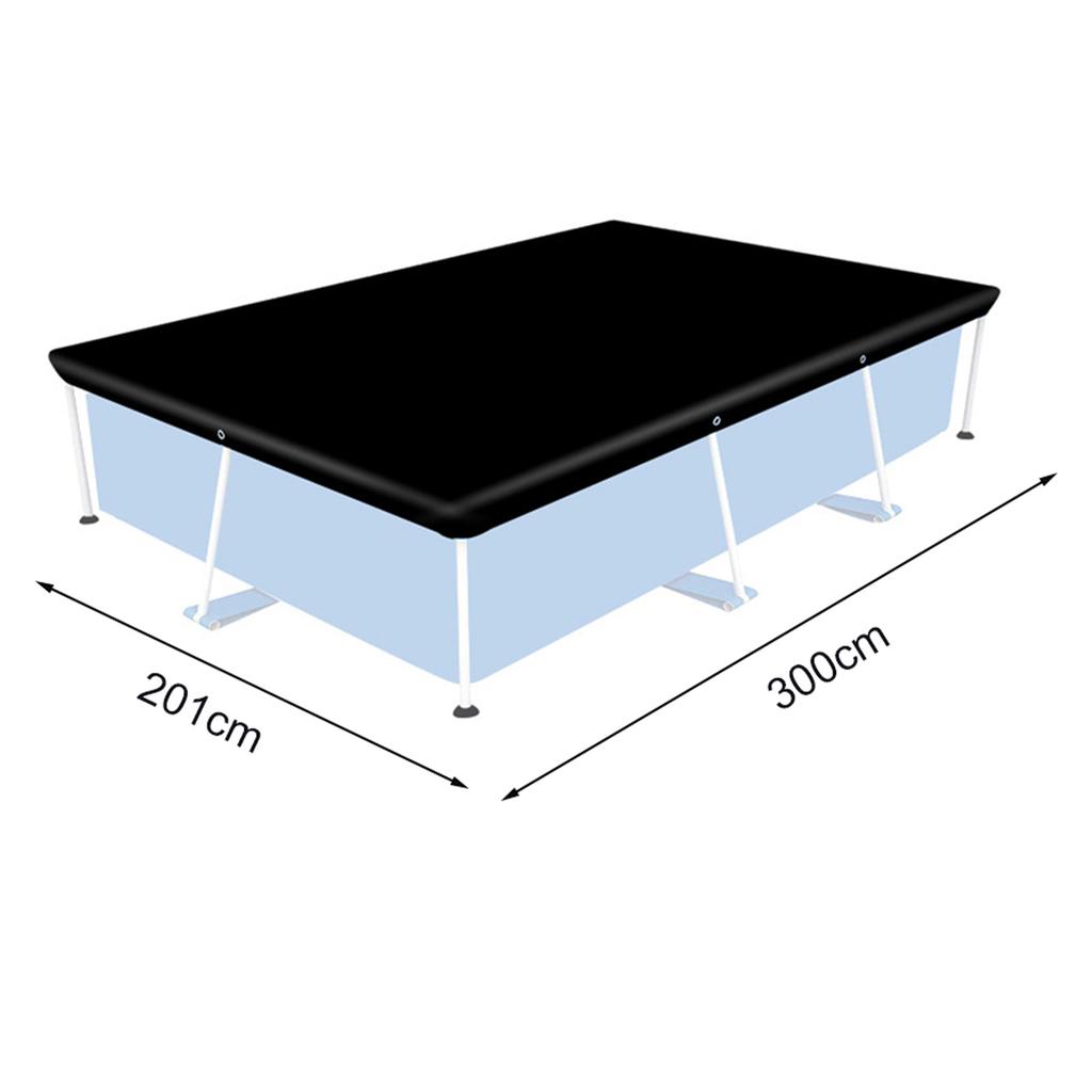 1 Pcs For Durable Waterproof Rectangular Pool Cover Protector Liner Tarp Rain Dust Cover Mat Courtyard Accessories