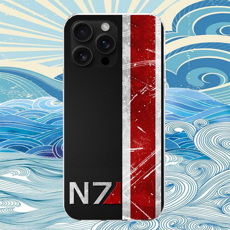 N7 Mass Effect Phone Case For iPhone 11 12 13 Mini 14 15 Plus 17 Air 16 Pro Max 16E 7 8 SE 2020 Customized Print Cover For iPhon