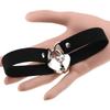 Punk Gothic Collar Necklace Heart Padlock Collar with Keys Punk Collar Necklace for Women Girl Cosplay Party