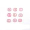 Dyed Pink Jade Square Cushion Cabochon Loose Gemstone Lot 50 Pcs 7 MM 100 CT For Jewelry Making