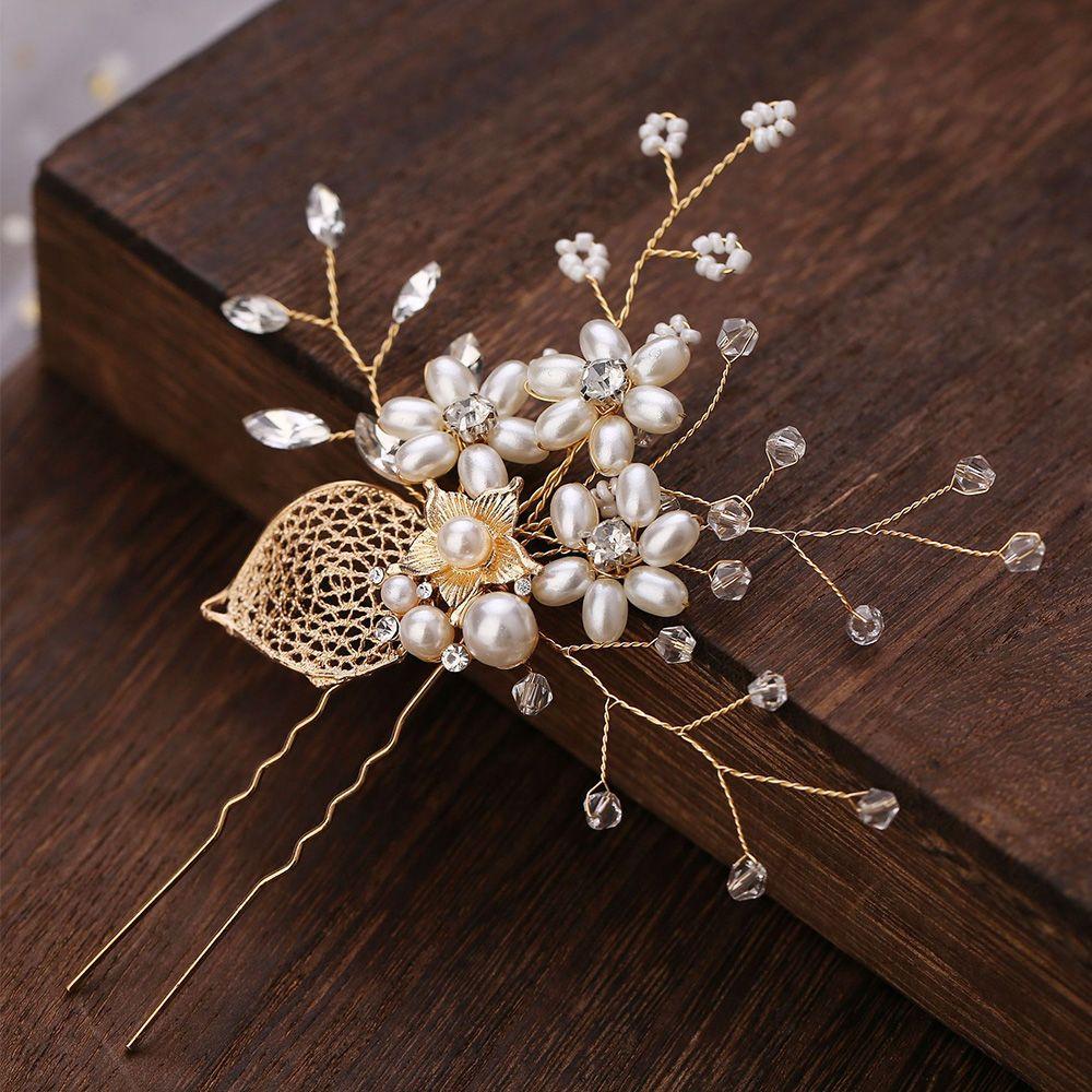 

Wedding Beautiful U-Shape Bride Wedding Accessories Bride Hairpin Hair Clip Headdress Pearl Hairpin
