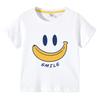 Cute Smiling Banana Kids Short Sleeve T Shirts Boys Girls Same Style Cartoon Casual Tees Comfortable Children Clothing