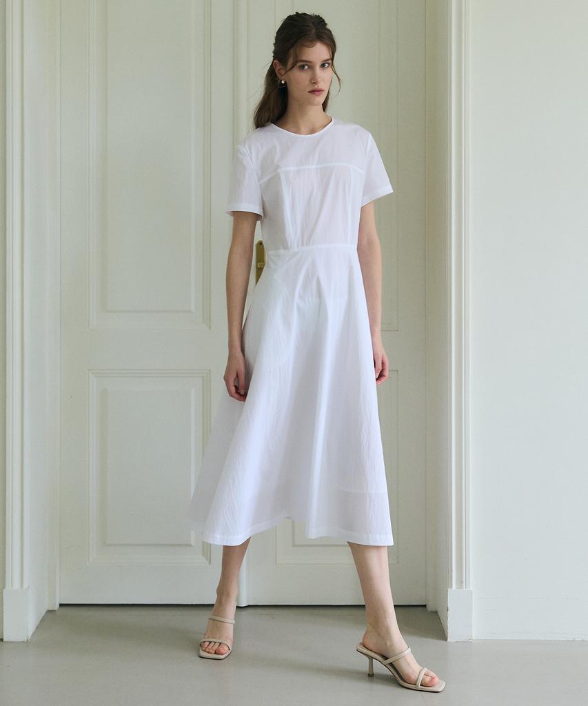 Paul And Alice Bustier Detailed Dress / White