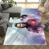 Dynamic Soccer Kick Floor Mat Suitable for Bedrooms Foyer Decorate room Entryway Anti-slip Rug Anime Office Decor Best for Christmas