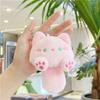Cute Plush Cats Keychain Creative Animal Pendant Detachable Pendant Car Key Chain Backpack Pendant with Metal Keyring
