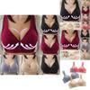 Women Push Up Full Coverage Bra Deep-v Wireless Lace Bra For Comfortable All-day Wear