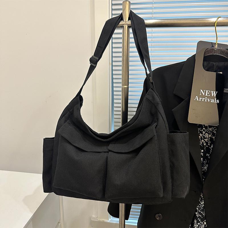 Stilvolle Retro-Tragetasche mit großem Fassungsvermögen für Damen und Herren, lässig für Reisen, in Schwarz, Grün, Creme, Braun