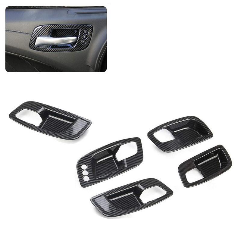For Dodge Charger 2011-2021 Car Inner Door Handles Bowl Cover 5pcs Anti-Scratch Decora Frame For Dodge Chrysler 300 2015-2021