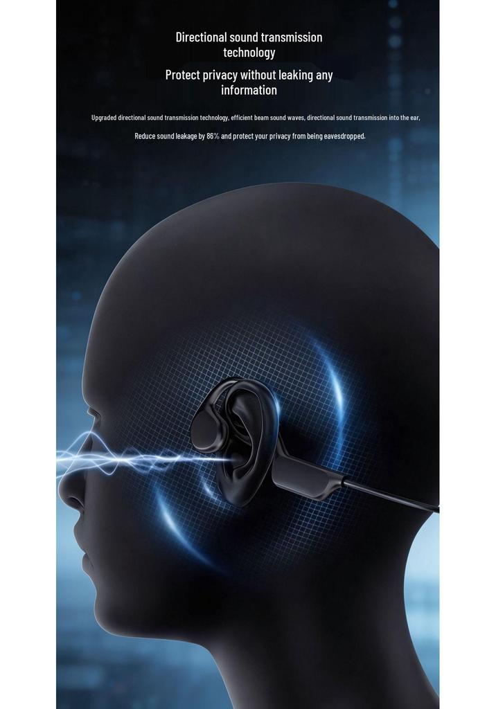 Bone Conduction Bluetooth Sports Earbuds for Running, Swimming, and Gaming