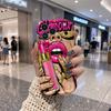 Pop Art Glamour Lipstick Lady Phone Case For iPhone 16 15 14 Pro Max 13 12 11 Mini Wavy Edge Frame Cover