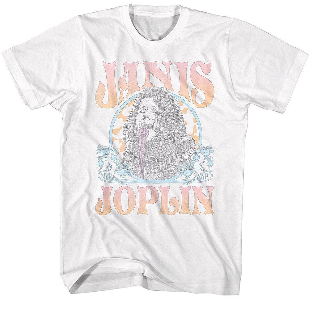 Janis Joplin Live at Woodstock Men T Shirt L