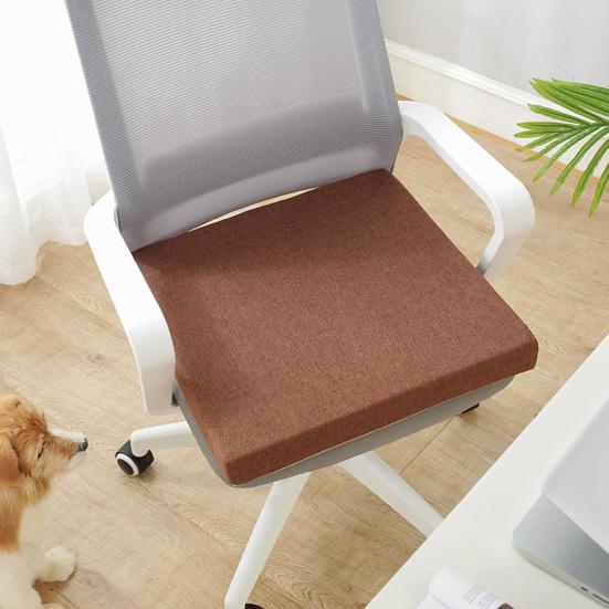 Waterproof Seat Cushion with Anti-Slip Rubber Back Zipper Design Height Comfort Support Multi Colors Mat for Chair Patio Living Room Kitchen Bedroom