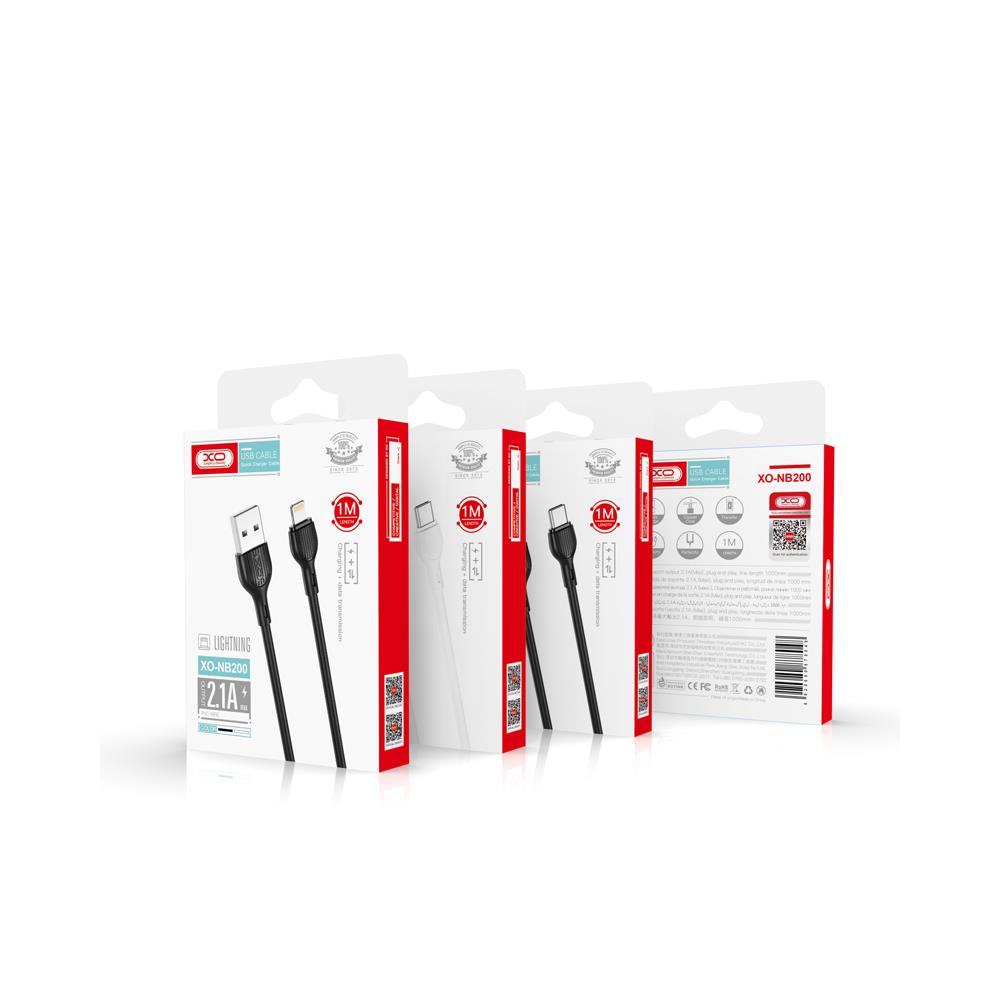Xo Kabel Nb200 Usb - Microusb 1,0M 2.1A Biały