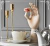 Wooden Drawing Hand Model Mannequin with Reference Drawing Cutouts (Children's Hands)